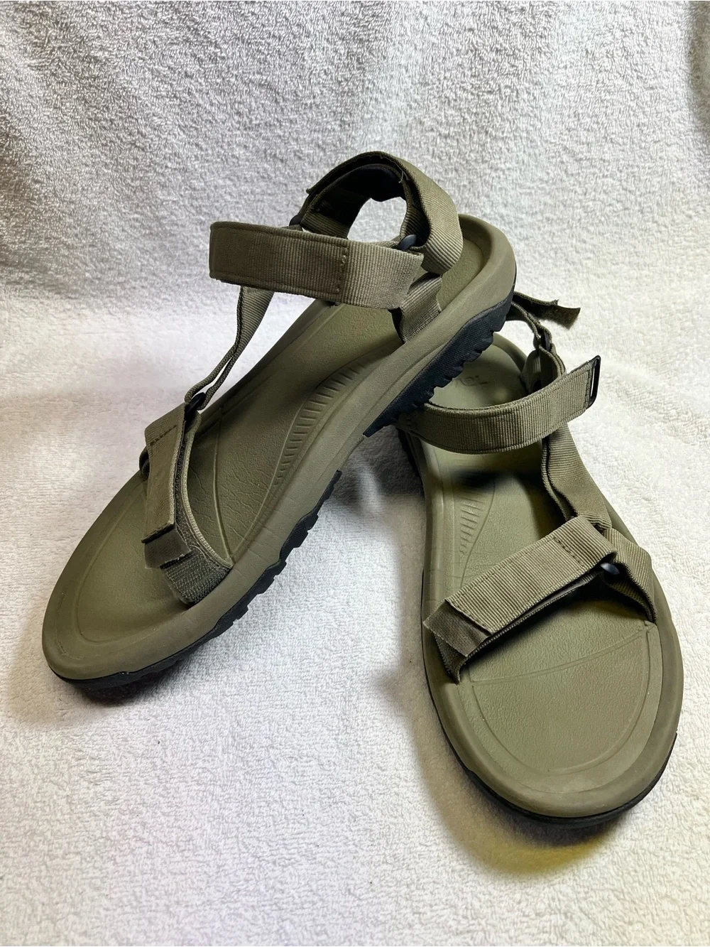 Teva Men's Olive Green Military Strapped Sandals Size 13